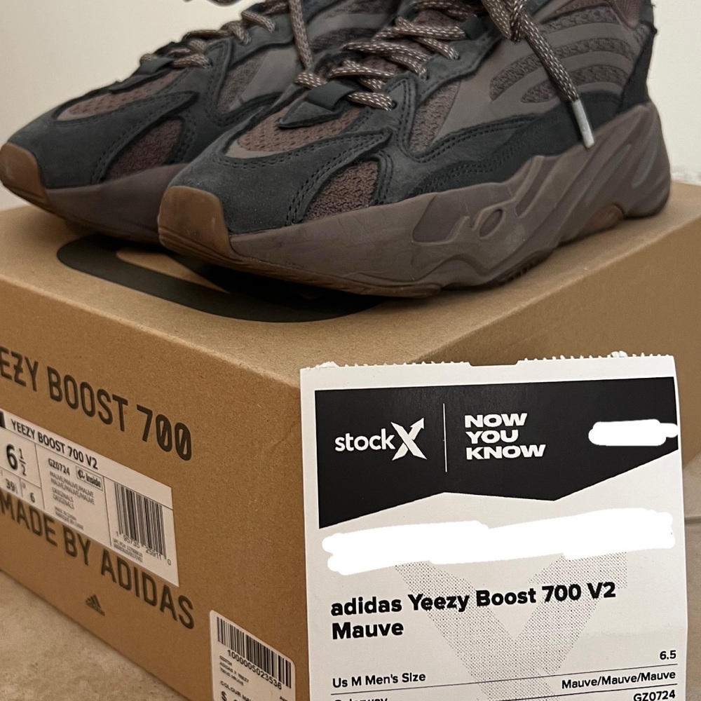 Adidas Yeezy Boost 700 V2 Sneakers - Brown and Gray - Picture 5 of 5
